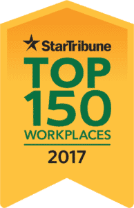 SUCCESS Computer Consulting is a proud recipient of StarTribune's Top 150 Workplaces in 2017 as evidenced by website banner.